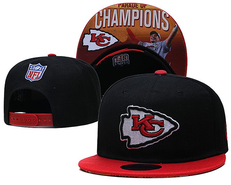 2021 NFL Kansas City Chiefs Hat TX 0808->->Sports Caps